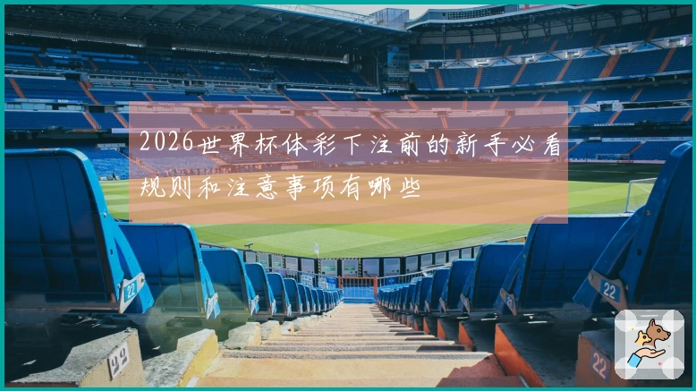 2026世界杯体彩下注前的新手必看规则和注意事项有哪些