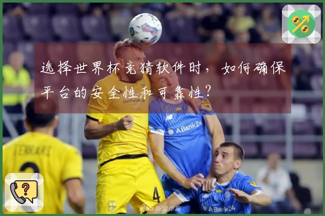 选择世界杯竞猜软件时,如何确保平台的安全性和可靠性?